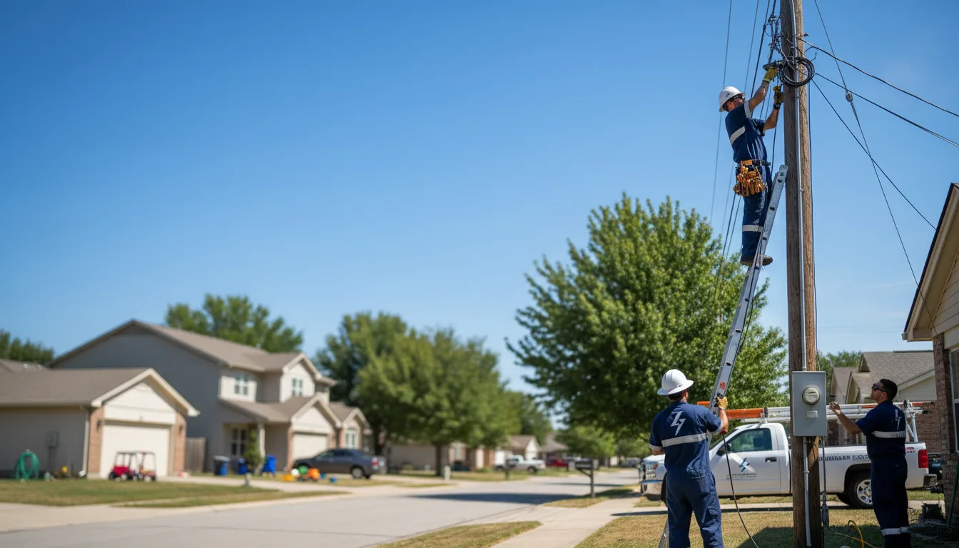 Residential electrician providing installation services in Lansford, PA